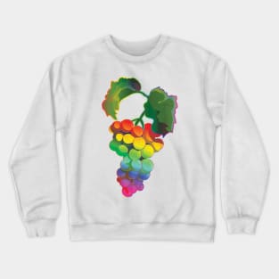 Grape Rainbow Fruit Crewneck Sweatshirt